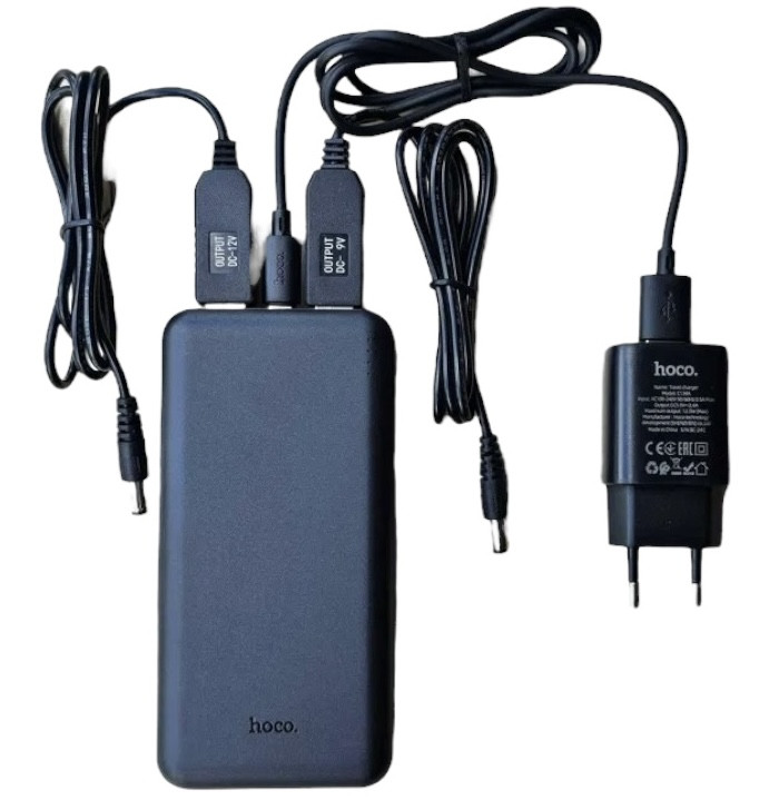 Джерело безперебійного живлення для роутера Mini UPS НОСО 20000mAh, ДБЖ для модему, оптоволокна, безперебійник