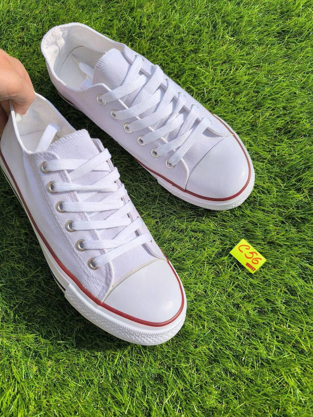 СКИДКА 41 р Білі кеди жіночі чоловічі конверси converse літні тканинні текстильні, фото 1
