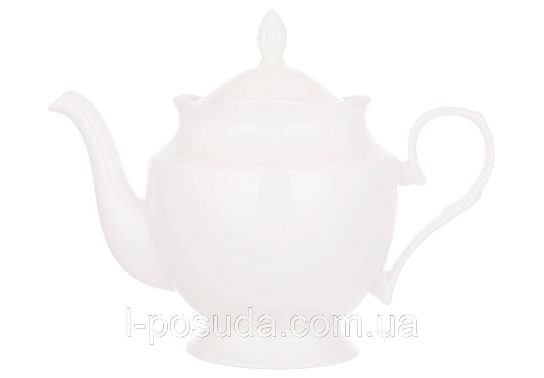 Чайник Заварювальний Порцеляновий Білий 1300 мл, фото 1