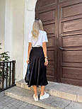 Довга шовкова спідниця, фото 4