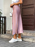 Довга шовкова спідниця, фото 7