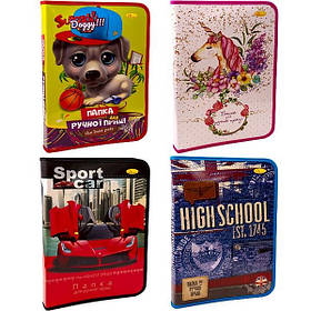 Тека для праці А4 ламінована на блискавці