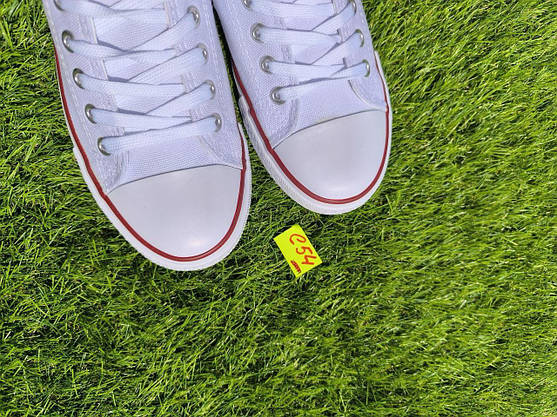 СКИДКА 40 р Білі кеди жіночі чоловічі конверси converse літні тканинні текстильні, фото 5