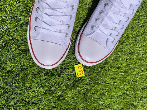 СКИДКА 40 р Білі кеди жіночі чоловічі конверси converse літні тканинні текстильні, фото 6