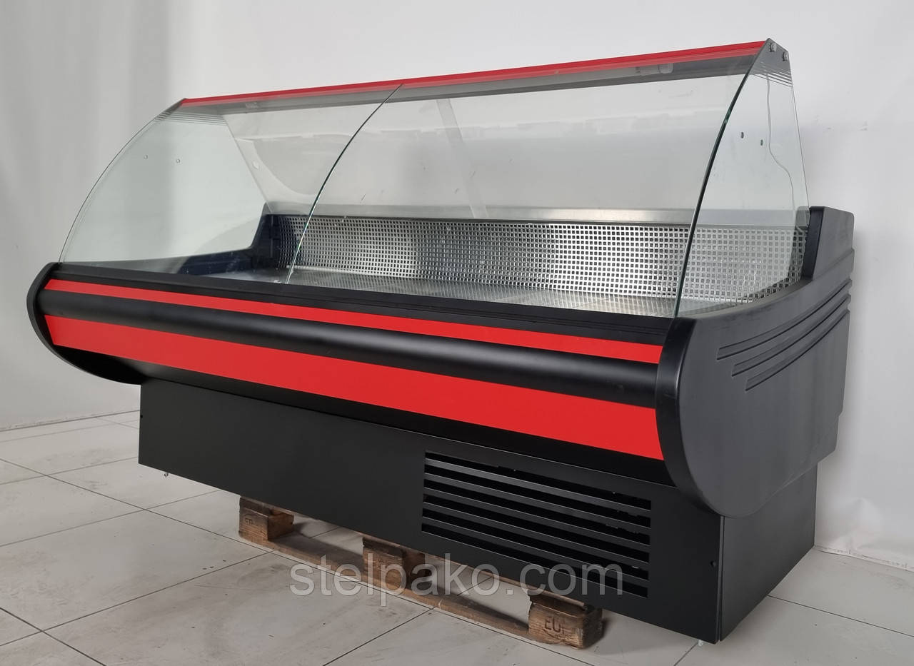 Холодильна гастрономічна вітрина «UBC MUZA» 2.07 м., (Україна), (-2° +8°), викладка 72 см., Б/у, фото 1