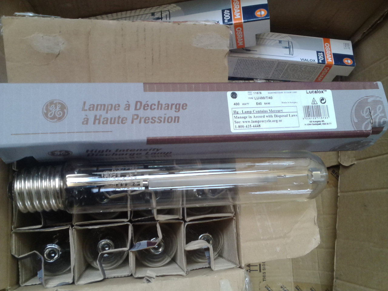 Лампа натрієва Днат LU400 W E40 General Electric Lucalox LU400/PSL/T/E40 (Угорщина)