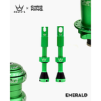 Ниппели Peaty's x Chris King Tubeless Valves, 42mm, Emerald (AS)