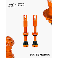 Ниппели Peaty's x Chris King Tubeless Valves, 42mm, Mango (AS)
