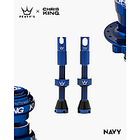 Ниппели Peaty's x Chris King Tubeless Valves, 42mm, Navy (AS)