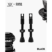 Ниппели Peaty's x Chris King Tubeless Valves, 60mm, Black (AS)