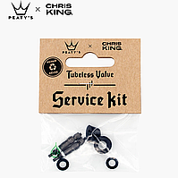 Комплект для ніпелів Peaty's x Chris King Tubeless Valve, Service Kit (AS)