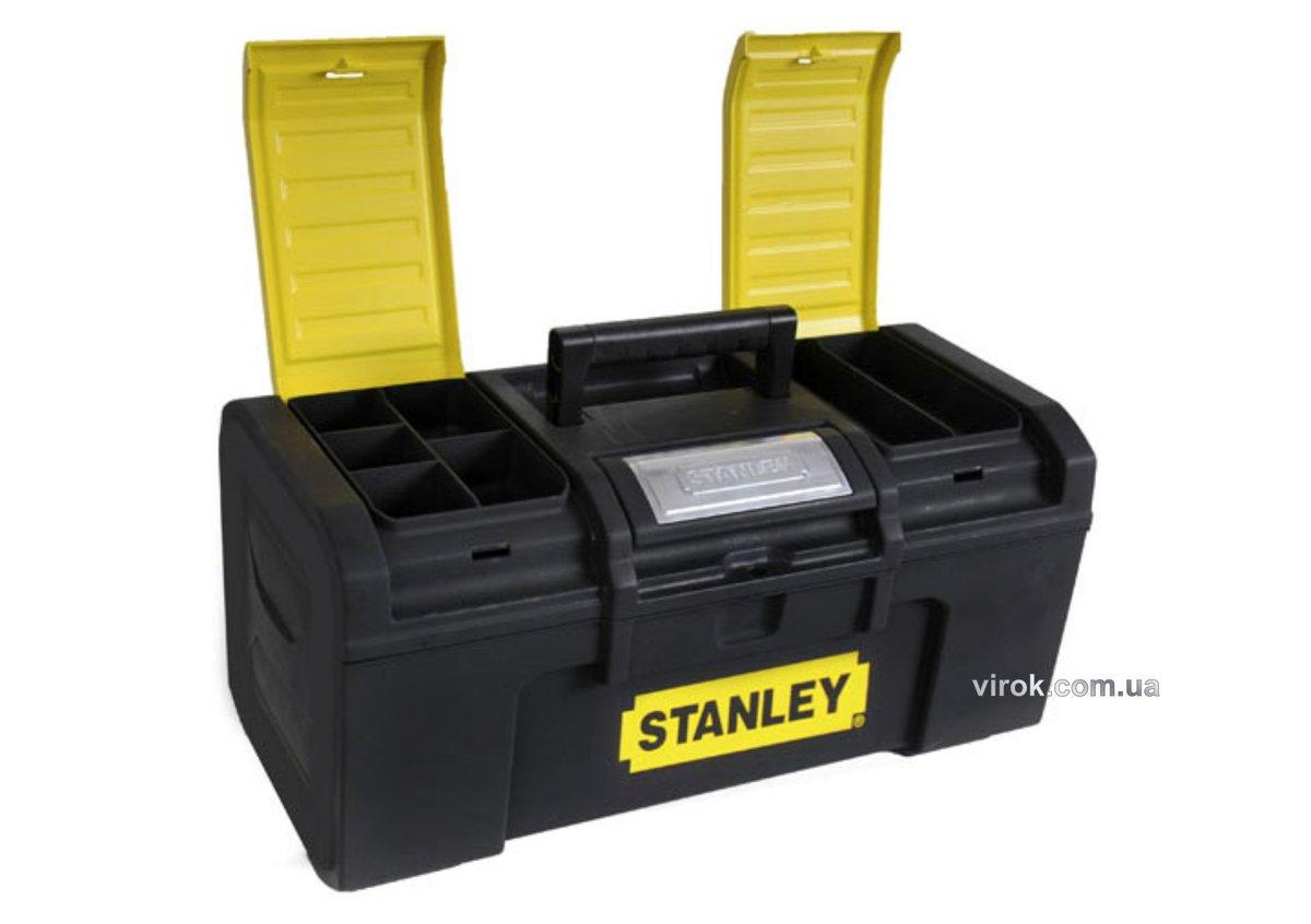 Ящик для інструменту 19" пластмасовий "Stanley Line Toolbox"; 48,6 x 26,6 x 23,6 см Час діяти - Vchasno