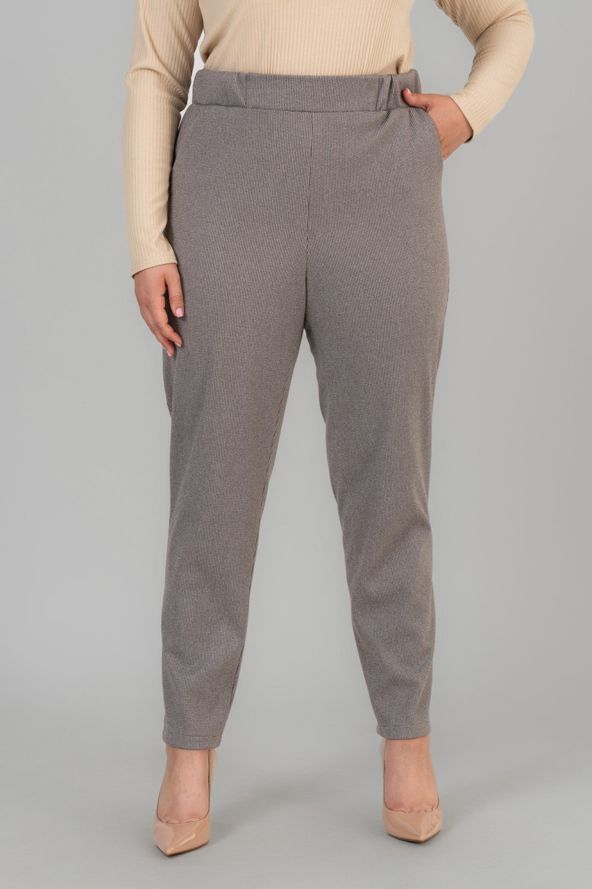 Жіночі брюки висока посадка теплі брюки батал