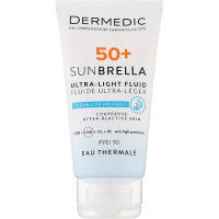 Засіб від засмаги Dermedic Sunbrella Ультралегкий захисний флюїд SPF 50+ Для судинної та гіперактивної шкіри 40 мл (5901643177584)