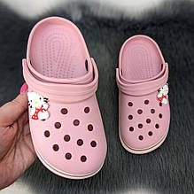 Крокси сабо дитячі для дівчинки пудрові Luck Line 5108-2 32