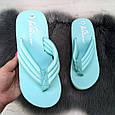 В'єтнамки жіночі бірюзові м'які на платформі "АМН" 4539, фото 3