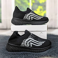 Мокасини кросівки для хлопчика текстильні чорні BBT 5320