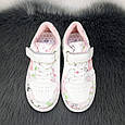 Кросівки дитячі для дівчинки білі з рожевим Ashiguli 5461, фото 2