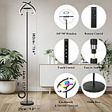 OTREN Світлодіодний торшер Стельовий прожектор для вітальні Торшер з регульованою яскравістю, пультом дистанційного керування, фото 3