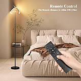 OTREN Світлодіодний торшер Стельовий прожектор для вітальні Торшер з регульованою яскравістю, пультом дистанційного керування, фото 4