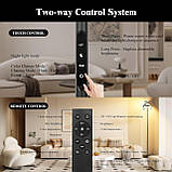 OTREN Світлодіодний торшер Стельовий прожектор для вітальні Торшер з регульованою яскравістю, пультом дистанційного керування, фото 7