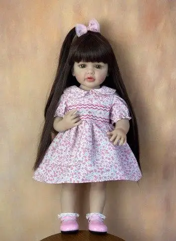 Лялька вінілова 55см, ручна робота, вишукана лялька для дівчинки, Reborn Baby Doll 31, фото 1