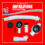 Сифон для ванни клік-клак чорний матовий HC2600CLMB McALPINE, фото 9
