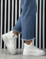 Черевики жіночі " ШКІРА " демісезонні 8 пар у ящику білого кольору 36-41, фото 2