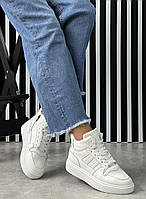 Черевики жіночі " ШКІРА " демісезонні 8 пар у ящику білого кольору 36-41, фото 4