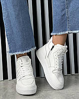 Черевики жіночі " ШКІРА " демісезонні 8 пар у ящику білого кольору 36-41, фото 5