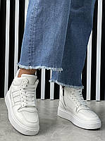 Черевики жіночі " ШКІРА " демісезонні 8 пар у ящику білого кольору 36-41, фото 7