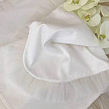 Крижма "Елеганс" подвійна жаккард, кулір 75*100 см Betis Молочний, фото 3