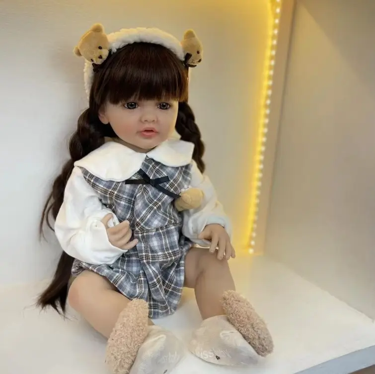 Лялька вінілова 55см, ручна робота, вишукана лялька для дівчинки, Reborn Baby Doll 33, фото 1
