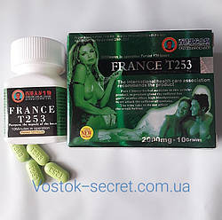 Таблетки France T253 (Франсе) - покрашення чоловічої сили. 10шт.