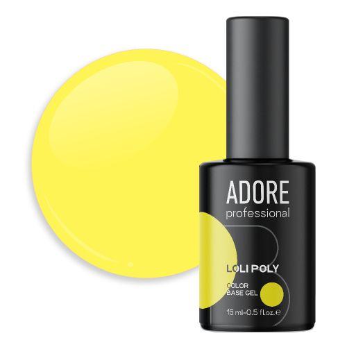 Основа для гель-лаку Adore Loli Poly Base №07 Яскраво-жовтий 15 мл