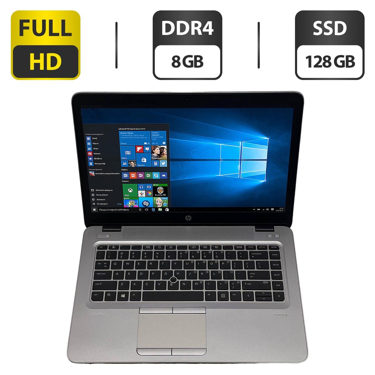 Ноутбук HP EliteBook mt43/ 14" (1920x1080)/ AMD A8-9600B/ 8 GB RAM/ 128 GB SSD/ Radeon R5