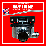 Сифон для ванни з механізмом наповнення через перелив чорний матовий клік-клак HCN2600CC-15MM-MB McALPINE, фото 4