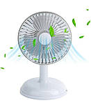 Вентилятор Simple desktop fan KD197 настільний портативний з роботою від USB Світло-сірий, фото 3