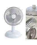 Вентилятор Simple desktop fan KD197 настільний портативний з роботою від USB Світло-сірий, фото 6