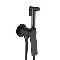 Набір для гігієнічного душу Qtap Slavonice округлий QTSLA262BLM45917 Black Matt