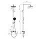 Душова система універсальна Qtap Slavonice на три споживачі (з виливом) QTSLA111GMB45910 Gunmetal Black, фото 2