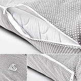 Подушка ортопедична 40х130 см з наволочкою для сну та відпочинку S-Form IDEIA антиалергенна з блискавкою, фото 9