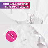 Набір подушка 50х70 см 2 шт та євро ковдра 200х220 см Elegantly IDEIA аналог лебединого пуху, штучний пух, фото 4