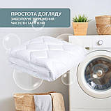 Ковдра ДобраНіч IDEIA 200х220 см всесезонна антиалергенна щіл 300 г/м2 біла, фото 7