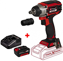 Потужний ударний акумуляторний гайковерт безщітковий Einhell IMPAXXO 18/230 - Solo: з АКБ 18 V 4.0 Ah, 230 Нм