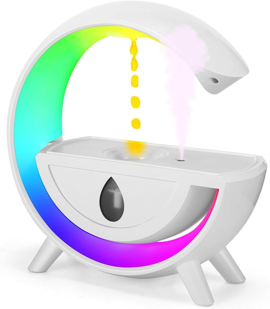 Антигравітаційний нічник зволожувач повітря з RGB підсвічуванням T00K8 білий