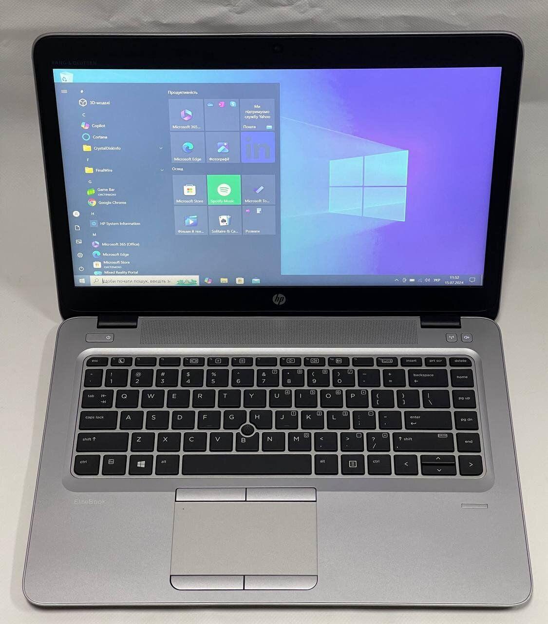 Б/в Ноутбук HP EliteBook mt43 14" 1920x1080| AMD A8-9600B| 8 GB RAM| 128 GB SSD| Radeon R5