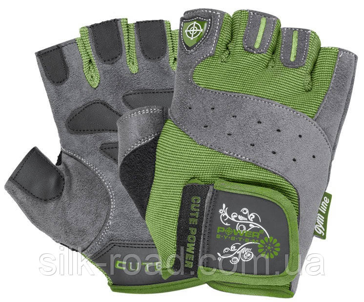 Рукавички для фітнесу Power System PS-2560 Cute Power жіночі Green M