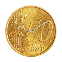 Настінний годинник "50 центів"