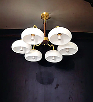 Світлодіодна люстра Примула 5040 (Золота) на 6 плафонів